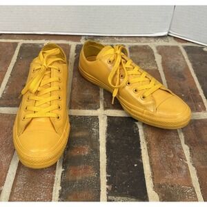 Converse Chuck Taylor All-Star Low Top Yellow Rubber Sneakers Women's 10 Men's 8